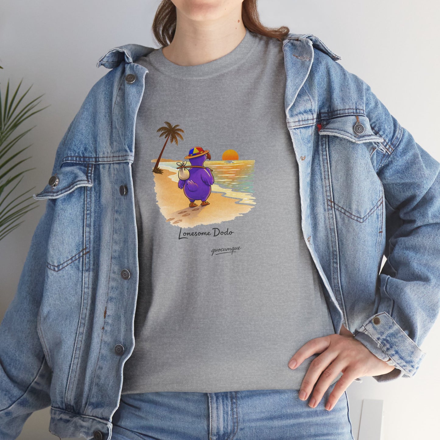 Copy of T-shirt "Lonesome Dodo", Confort Coton, Sobre, Elégant, Souvenir Unique, Cadeau, Unisexe, Esprit Voyageur, Adulte