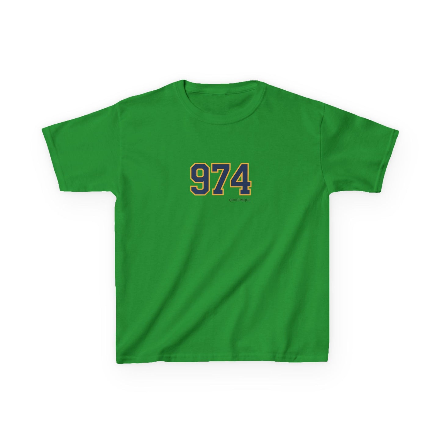 T-shirt "974", Pour Marmailles, Douceur Coton, Pour les enfants de 5-6 ans( Taille XS), Pour les 7-8 ans( taille S), Pour les 9-10 ans( taille M), Pour les 11-12 ans( taille L), Pour...