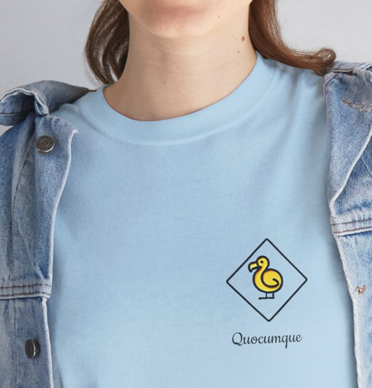 T-shirt Quocumque, "Dodo", Île de La Réunion, Confort Coton, Elégant, Souvenir Unique, Cadeau, Unisexe, Esprit Voyageur, Créole, Bourbon