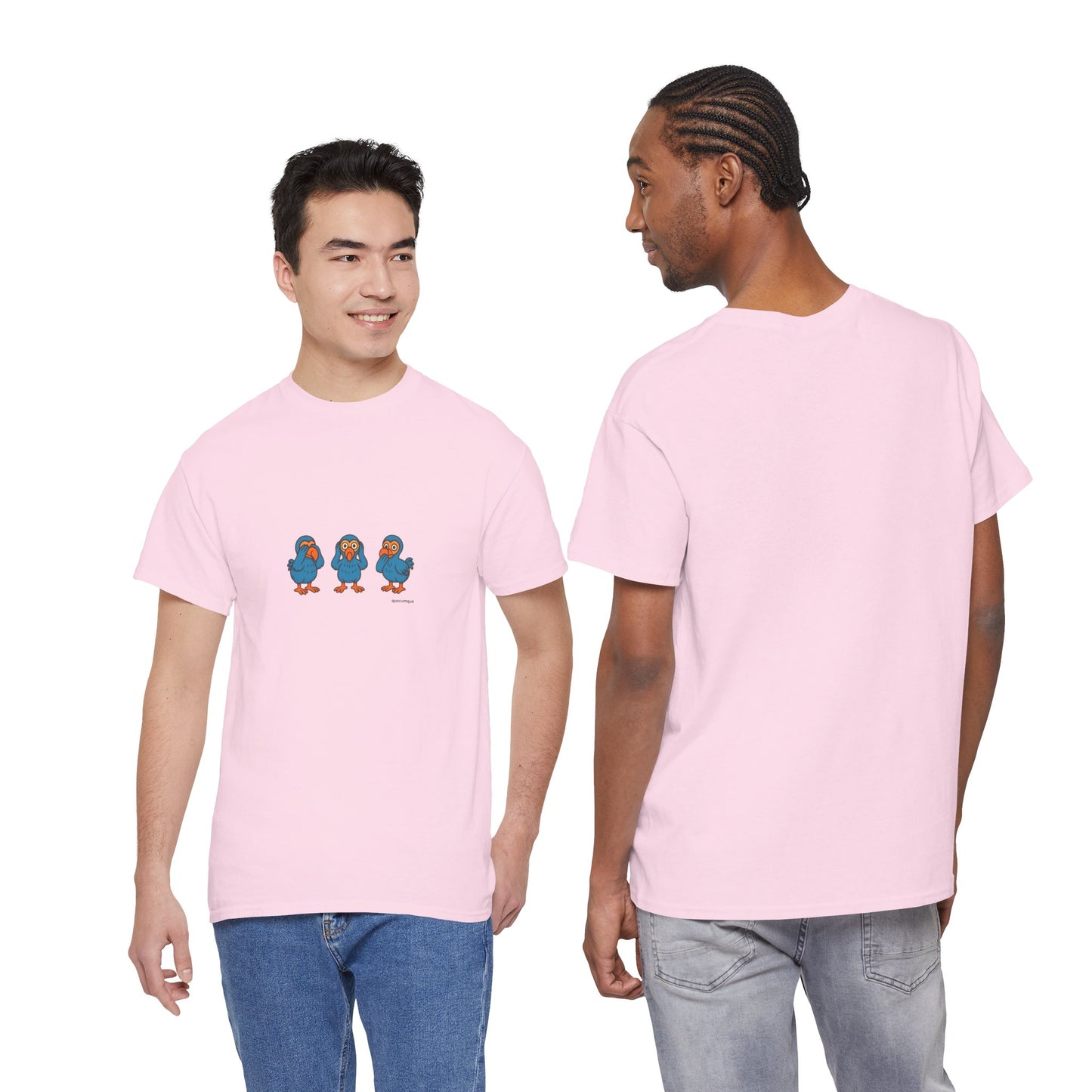 T-shirt Quocumque, "3 Dodos de la Sagesse", Confort, Souvenir Unique, Cadeau, Unisexe, Délicatesse, Homme, Femme, Adulte, Sportif, Liberté, Détente