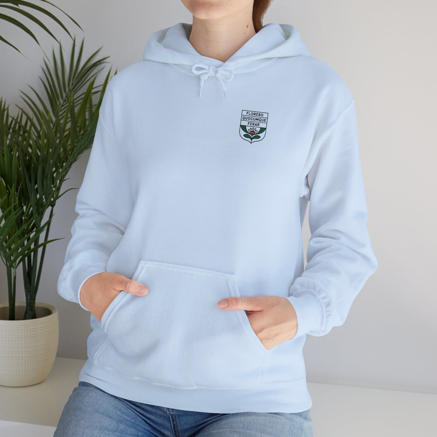 Sweat-Shirt à Capuche Collection " Florebo Quocumque Ferar", Adulte, Homme, Femme, Sportive, Sportif, Décontracté, Classique, La Réunion