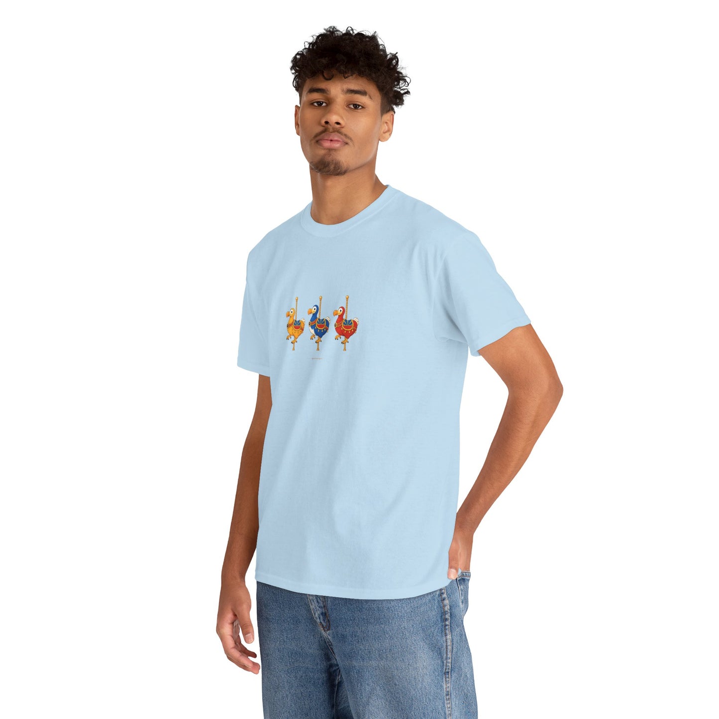 T-shirt Quocumque " Carrousel", Île de La Réunion, Confort Coton, Elégant, Souvenir Unique, Cadeau, Unisexe, Esprit Voyageur, Créole, Bourbon
