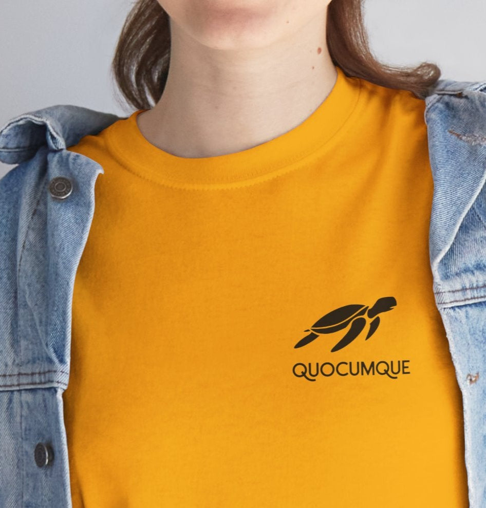 T-shirt "Tortue Marine", Île de La Réunion, Confort Coton, Sobre, Elégant, Souvenir Unique, Cadeau, Unisexe, Esprit Voyageur, Lagon, Mer