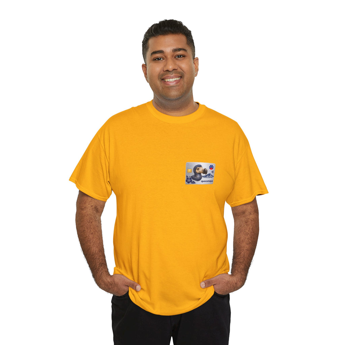 T-shirt "Quocumque Platinium", Exotisme, Destination Île de La Réunion, Confort Coton, Sobre, Elégant, Souvenir Unique, Cadeau, Unisexe, Esprit Voyageur