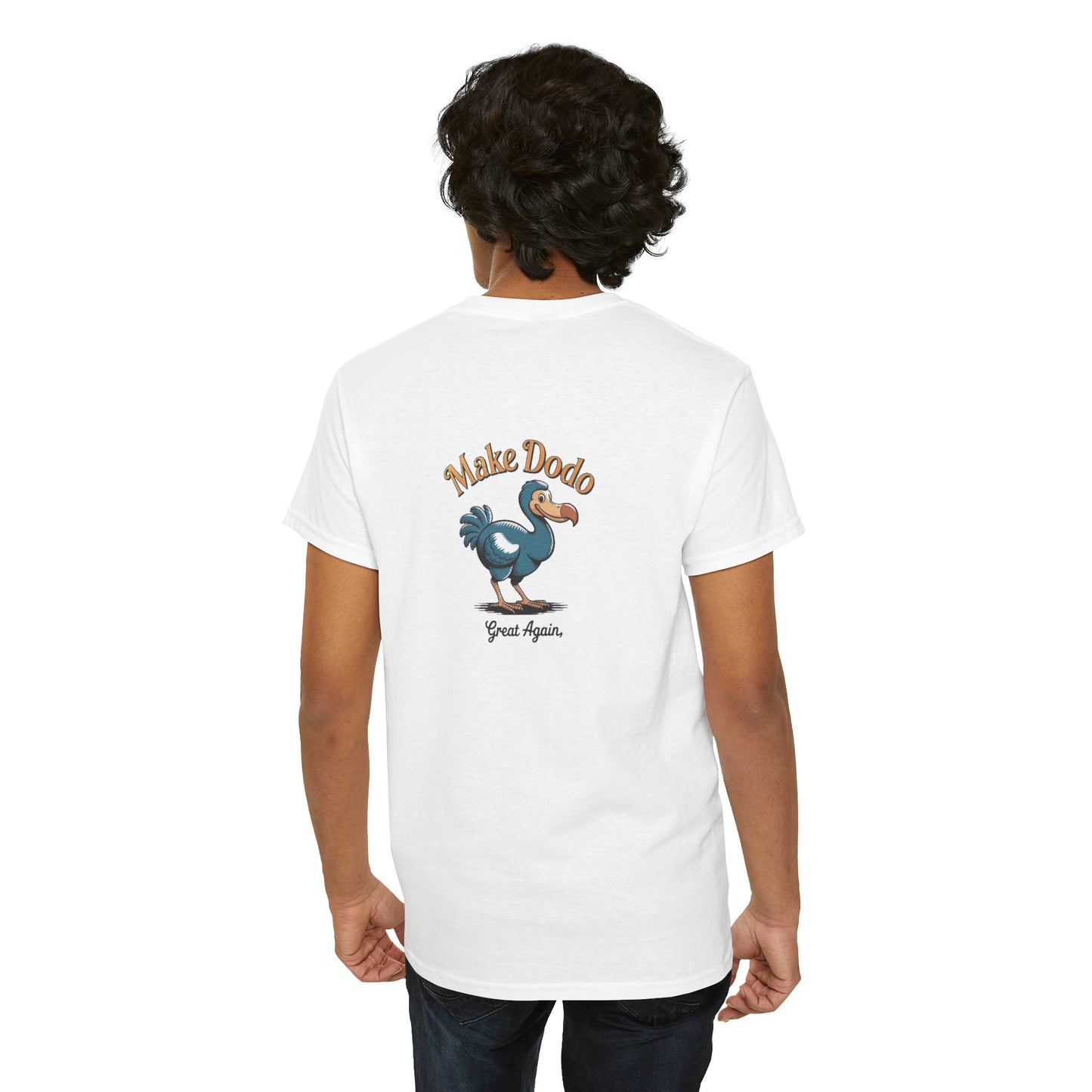 T-Shirt "Make Dodo Great Again", Exotisme, Destination Île de La Réunion, Confort Coton, Sobre, Elégant, Souvenir Unique, Cadeau, Unisexe, Esprit Voyageur