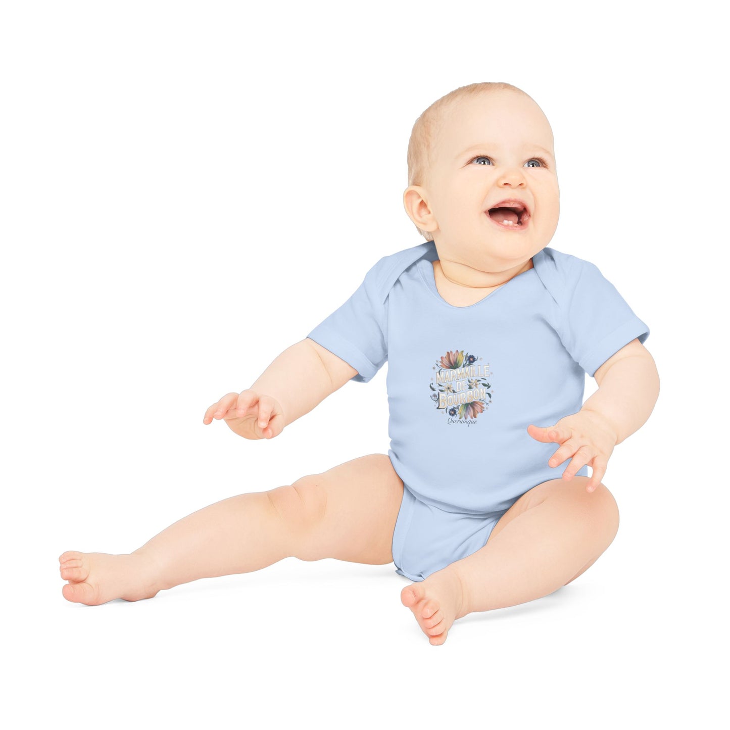 Body Bébé "Marmaille de Bourbon", Île de La Réunion, Douceur Coton, Cadeau Naissance,  Confort Coton Bio, Style Unique, Cadeau Parfait
