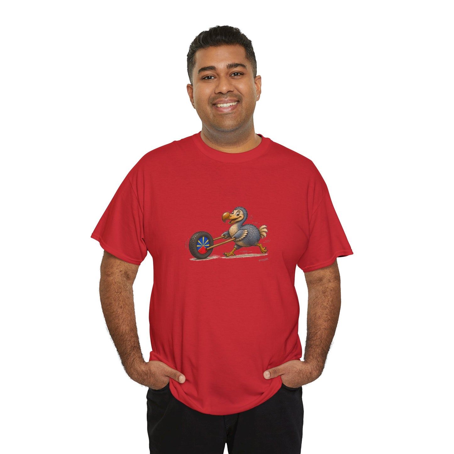 T-shirt Quocumque, "La Roue", Île de La Réunion, Confort Coton, Elégant, Souvenir Unique, Cadeau, Unisexe, Esprit Voyageur, Créole, Bourbon