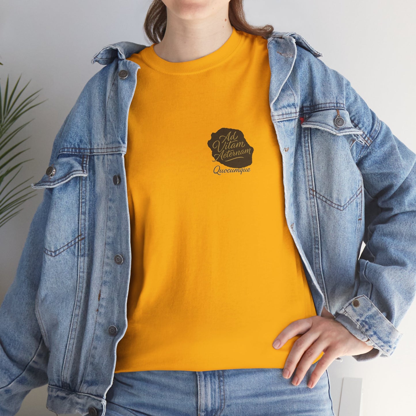 T-shirt Quocumque, Devise Latine, Confort Coton, Sobre, Elégant, Souvenir Unique, Cadeau, Unisexe, Esprit Voyageur, Adulte