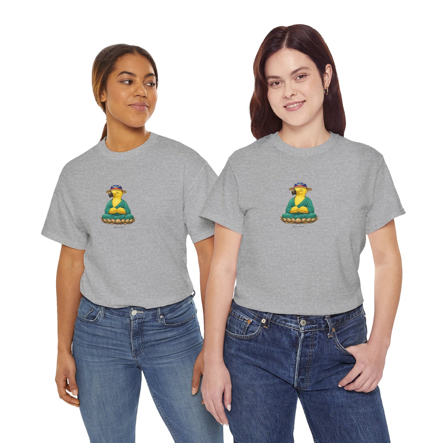 T-shirt "Dodo Zen", Confort Coton, Sobre, Elégant, Souvenir Unique, Cadeau, Unisexe, Esprit Voyageur, Adulte