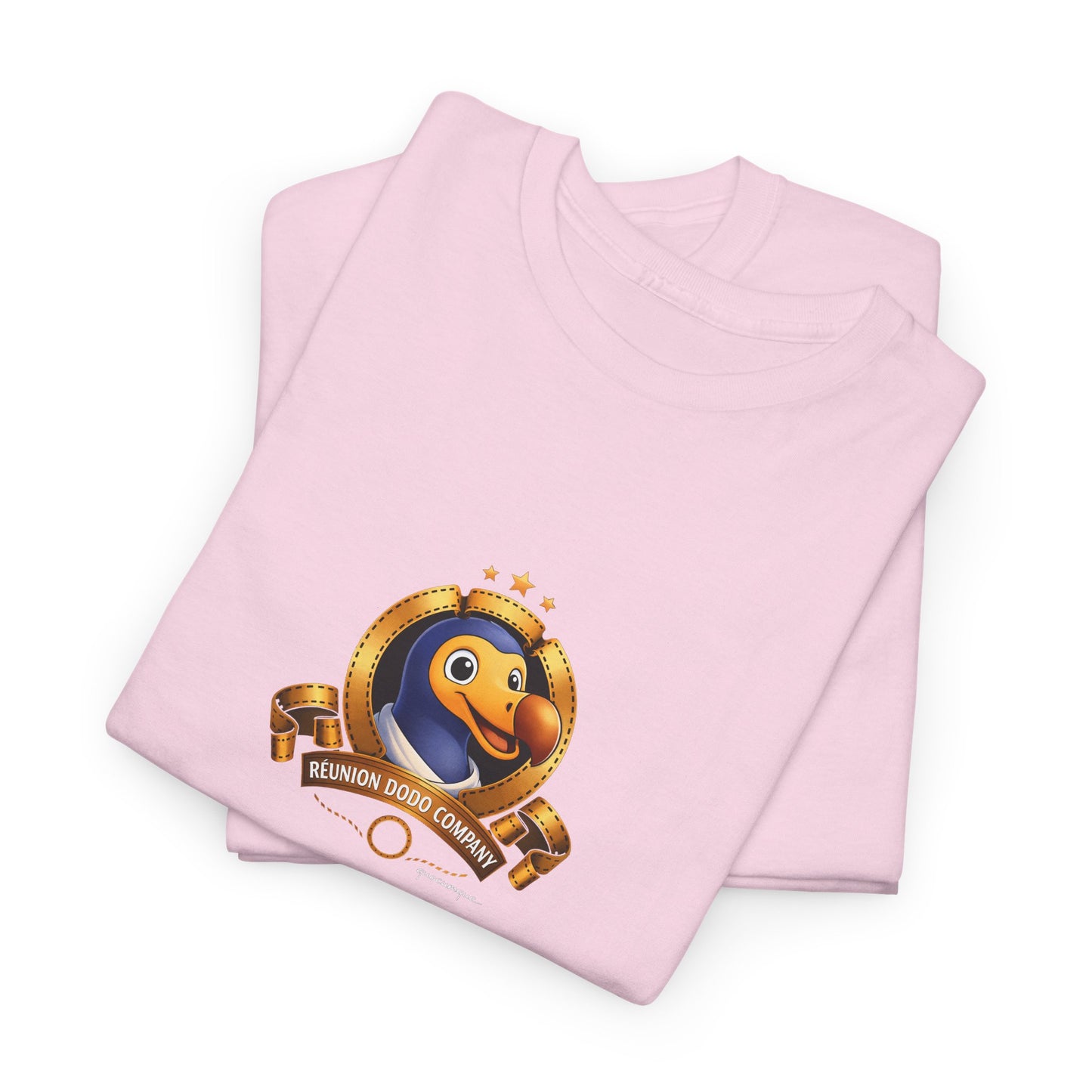 T-shirt Quocumque, " Dodo Cinéma", Île de La Réunion, Confort Coton, Elégant, Souvenir Unique, Cadeau, Unisexe, Esprit Voyageur, Créole, Bourbon