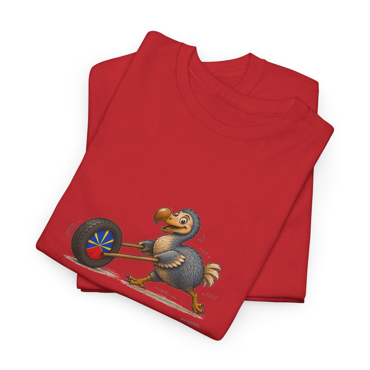 T-shirt Quocumque, "La Roue", Île de La Réunion, Confort Coton, Elégant, Souvenir Unique, Cadeau, Unisexe, Esprit Voyageur, Créole, Bourbon