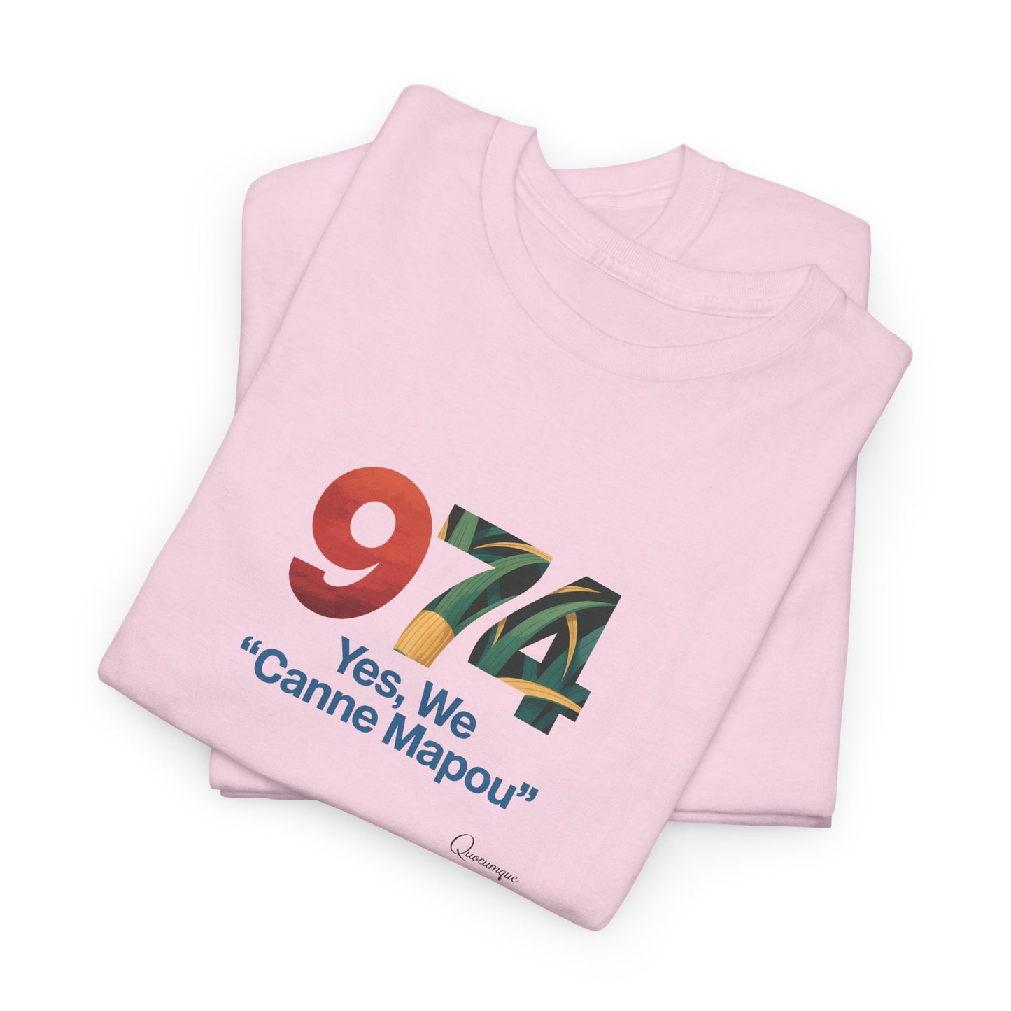 T-Shirt "Canne Mapou", Exotisme, Destination Île de La Réunion, Confort Coton, Sobre, Elégant, Souvenir Unique, Cadeau, Unisexe, Esprit Voyageur