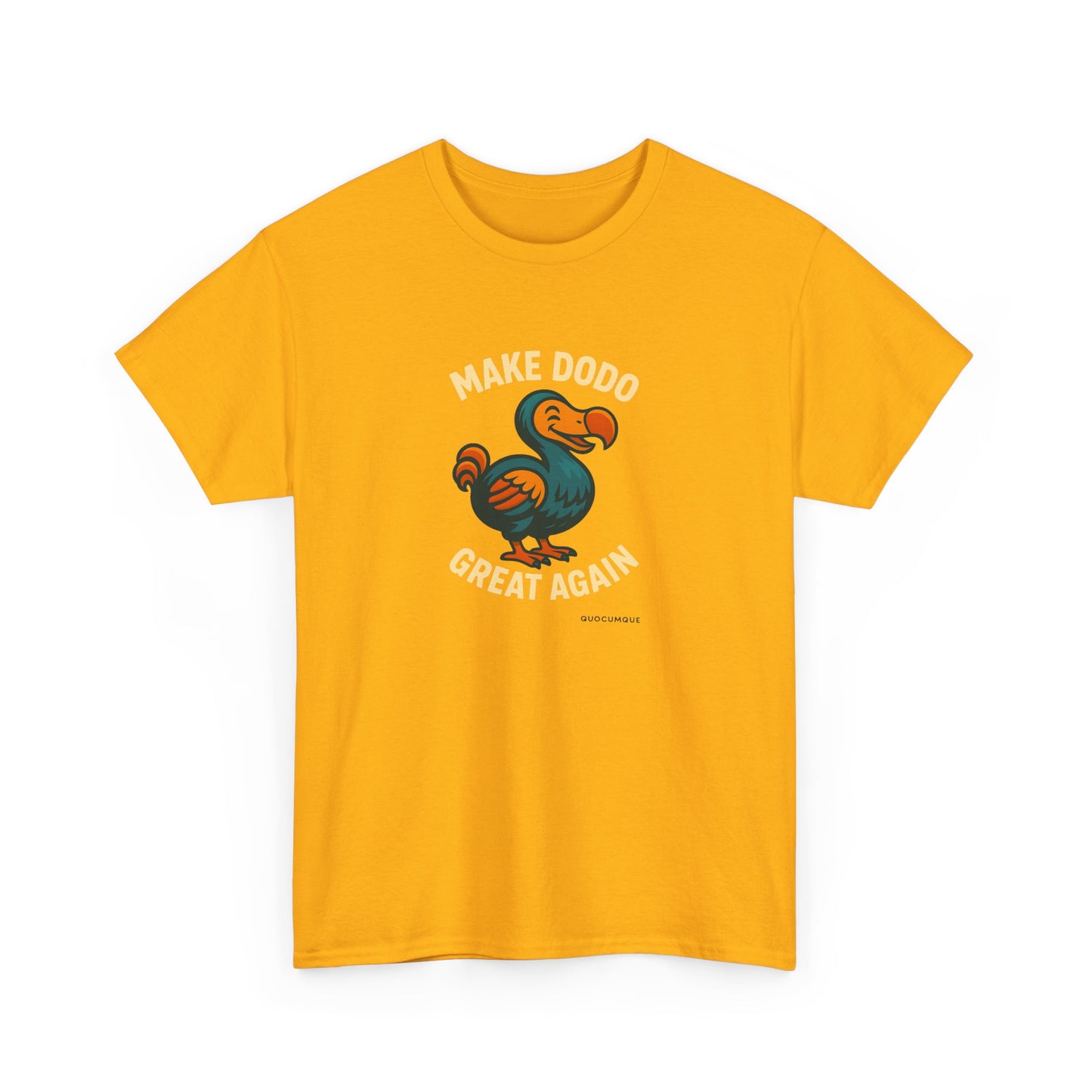 T-Shirt "Make Dodo Great Again", Exotisme, Destination Île de La Réunion, Confort Coton, Sobre, Elégant, Souvenir Unique, Cadeau, Unisexe, Esprit Voyageur