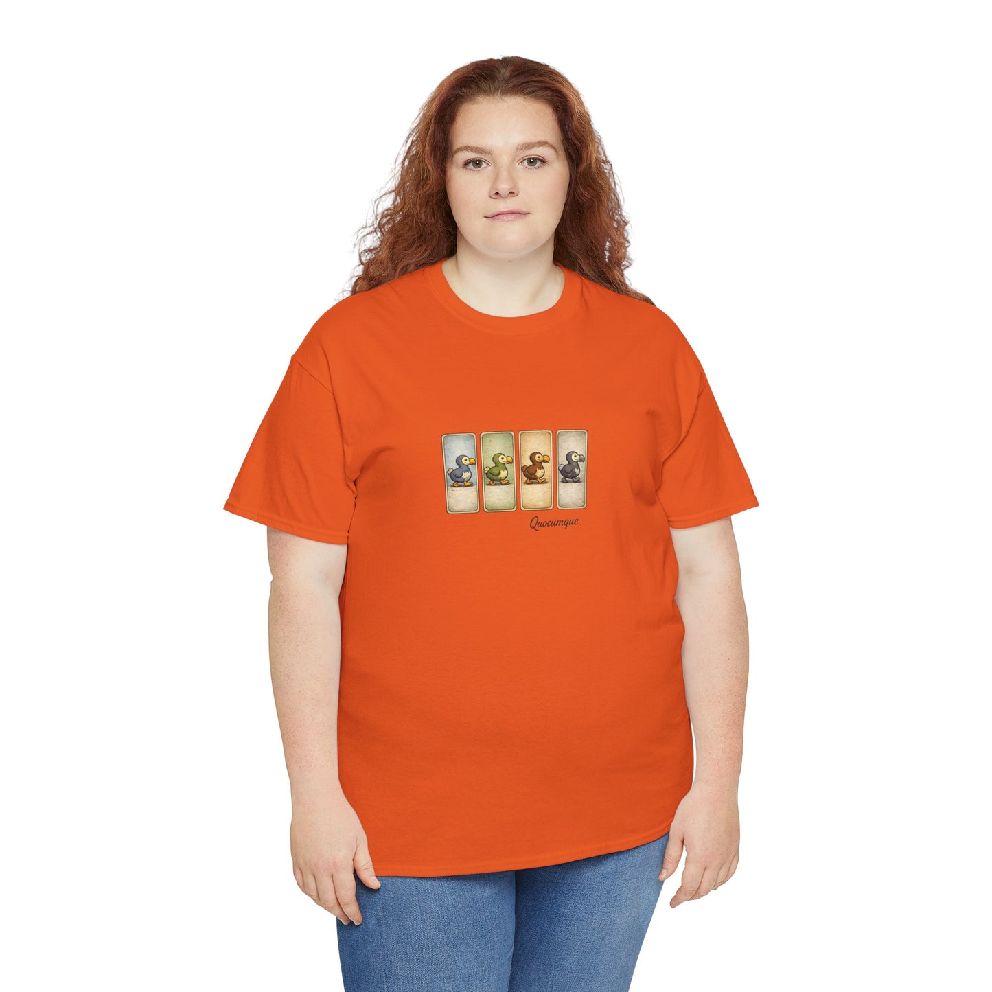 T-shirt Quocumque, " Dodo", Île de La Réunion, Confort Coton, Elégant, Souvenir Unique, Cadeau, Unisexe, Esprit Voyageur, Créole, Bourbon