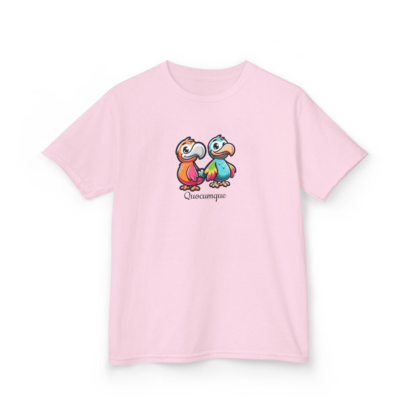 T-shirt Animal Duo Dodos  Pour Marmailles, Île de La Réunion, Douceur Coton, Style Unique, Cadeau Parfait, Quocumque, Vêtement Enfant Ado
