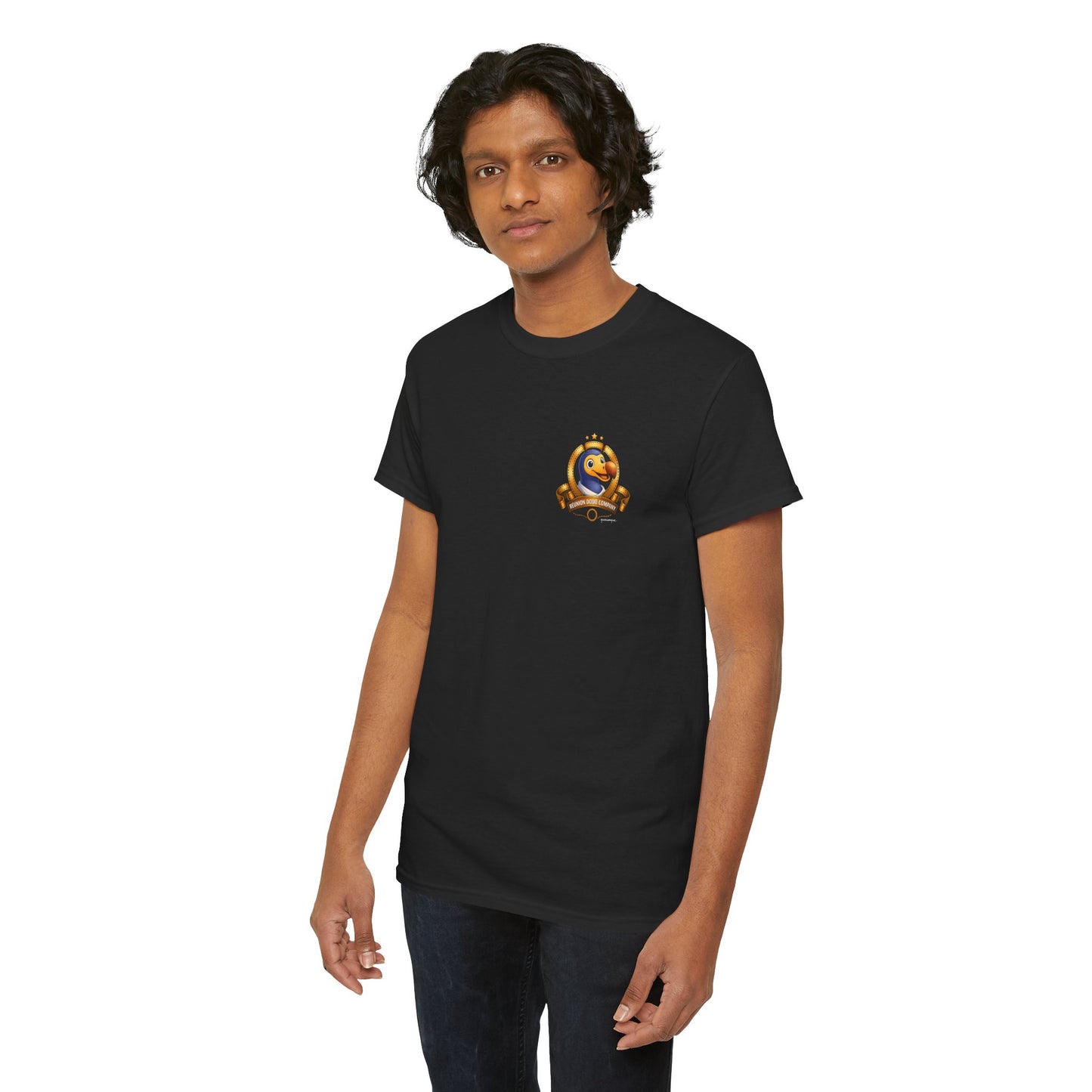 T-shirt Quocumque, " Dodo Cinéma", Discret, Île de La Réunion, Confort Coton, Elégant, Souvenir Unique, Cadeau, Unisexe, Esprit Voyageur, Créole, Bourbon