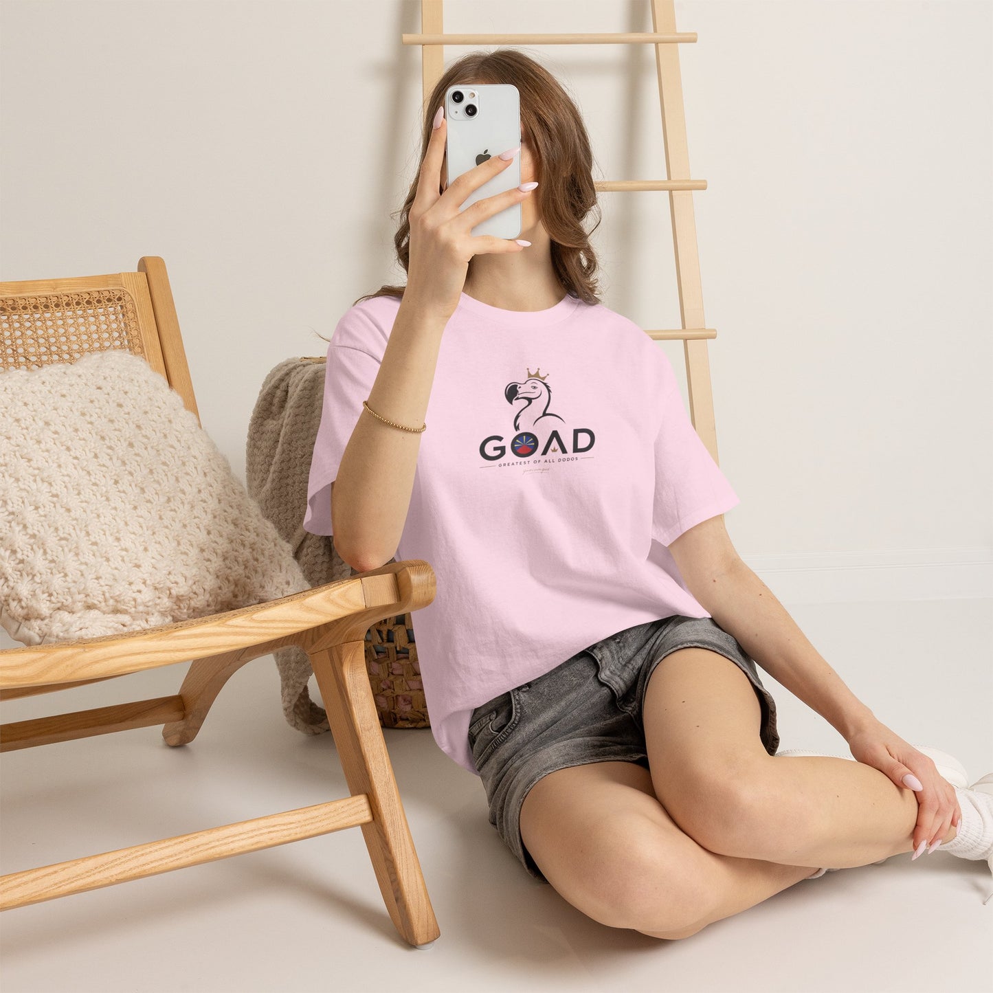 T-shirt "GOAD ", Greatest Of All Dodos, Île de La Réunion", Confort Coton, Sobre, Elégant, Souvenir Unique, Cadeau, Unisexe, Esprit Voyageur