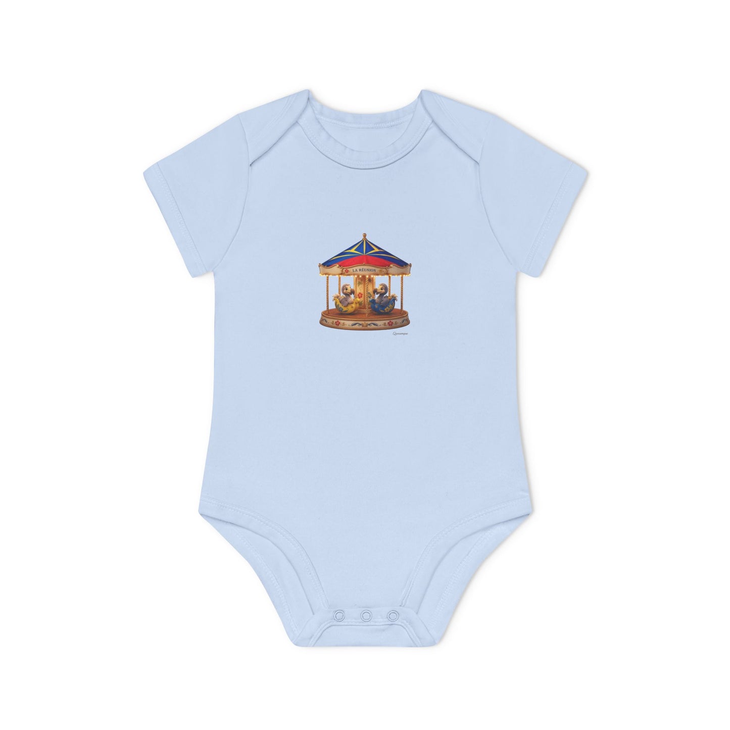 Body Bébé "Dodo Manège", Île de La Réunion, Douceur Coton, Cadeau Naissance,  Confort Coton Bio, Style Unique, Cadeau Parfait