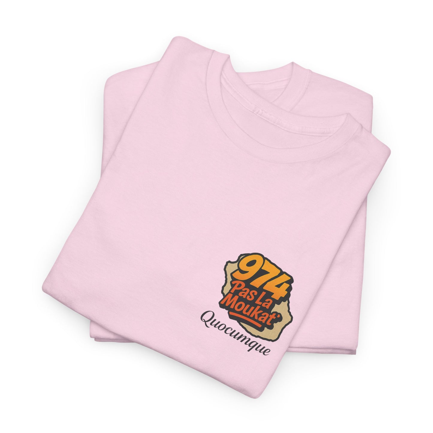 T-shirt " 974 Expression Créole", Destination Île de La Réunion, Confort Coton, Sobre, Elégant, Souvenir Unique, Cadeau, Unisexe, Esprit Voyageur