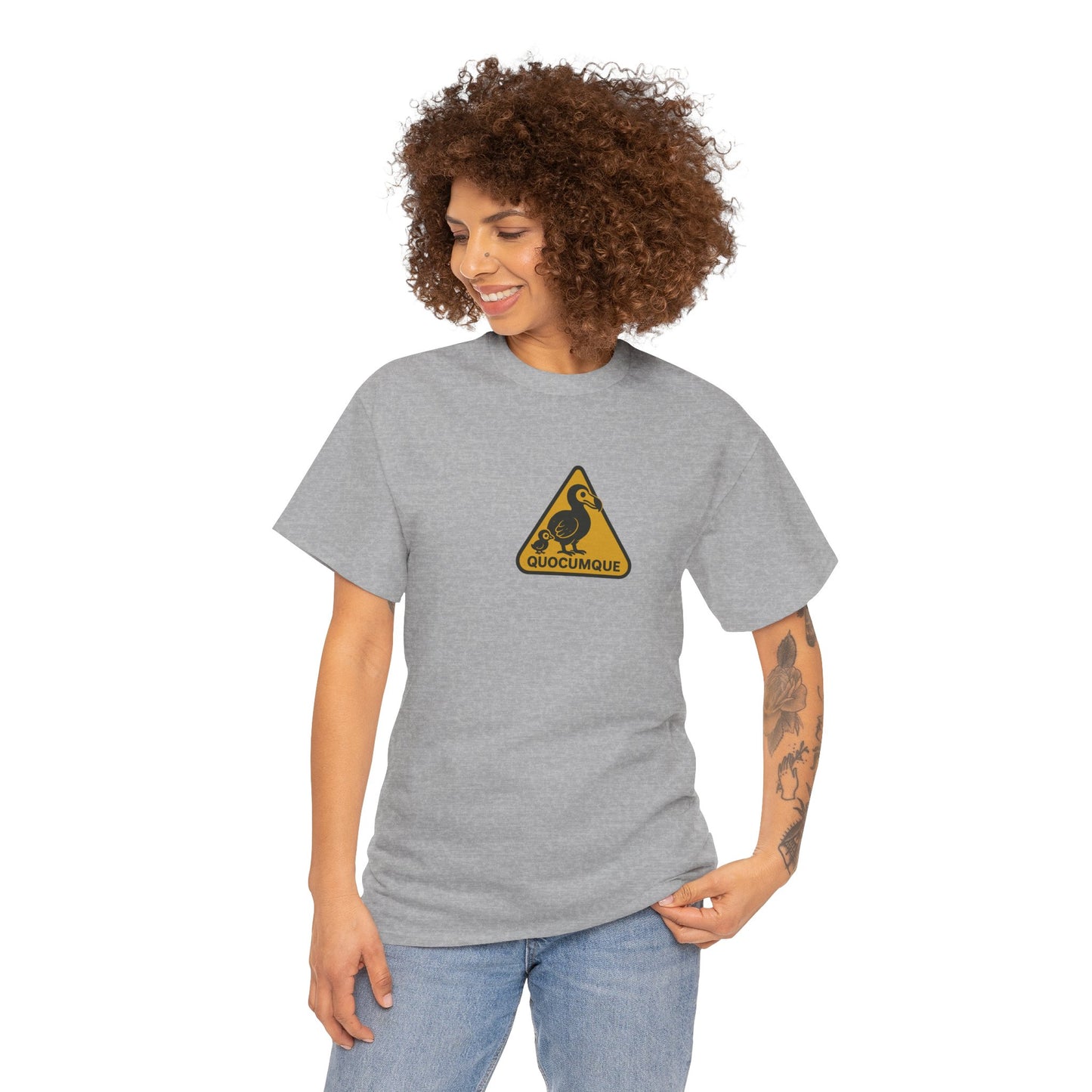 T-shirt Quocumque, "Famille Dodo", Île de La Réunion, Confort Coton, Elégant, Souvenir Unique, Cadeau, Unisexe, Esprit Voyageur, Créole, Bourbon