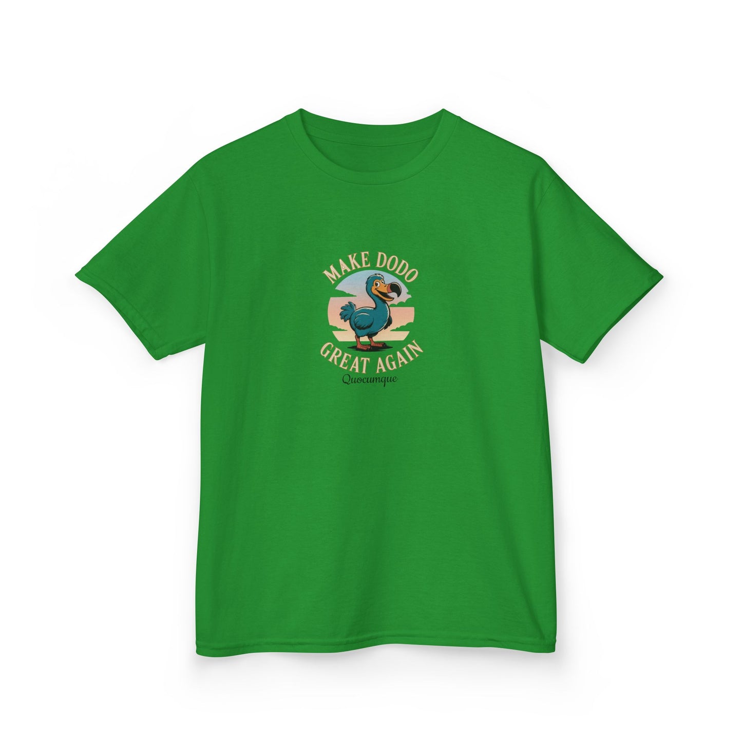 T-shirt "Make Dodo Great Again", Île de La Réunion, Douceur Coton, Pour les enfants de 5-6 ans( Taille XS), Pour les 7-8 ans( taille S), Pour les 9-10 ans( taille M), Pour les 11-12 ans( taille L), Pour les 13-14 ans( taille XLS)