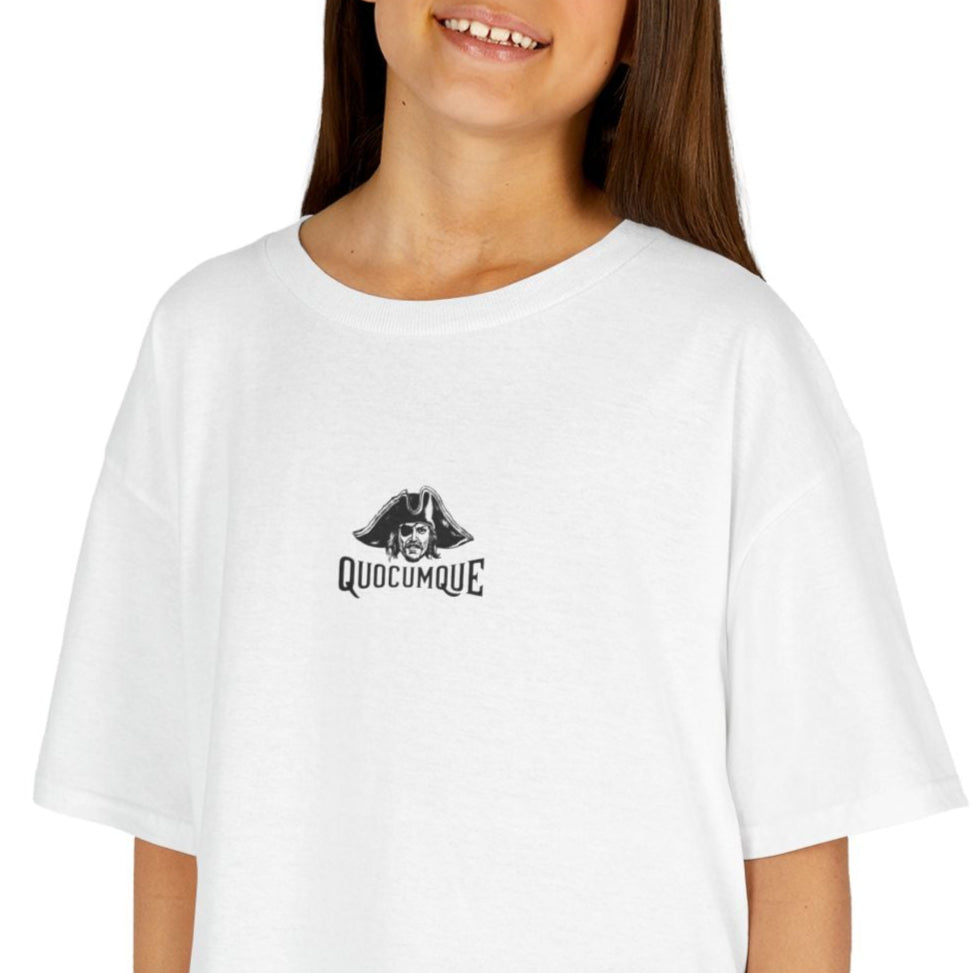 T-shirt Quocumque "Pirate La Buse", Île de la Réunion, Douceur Coton, Pour les enfants de 5-6 ans( Taille XS), Pour les 7-8 ans( taille S), Pour les 9-10 ans( taille M), Pour les 11-12 ans( taille L), Pour les 13-14 ans(taille XL)