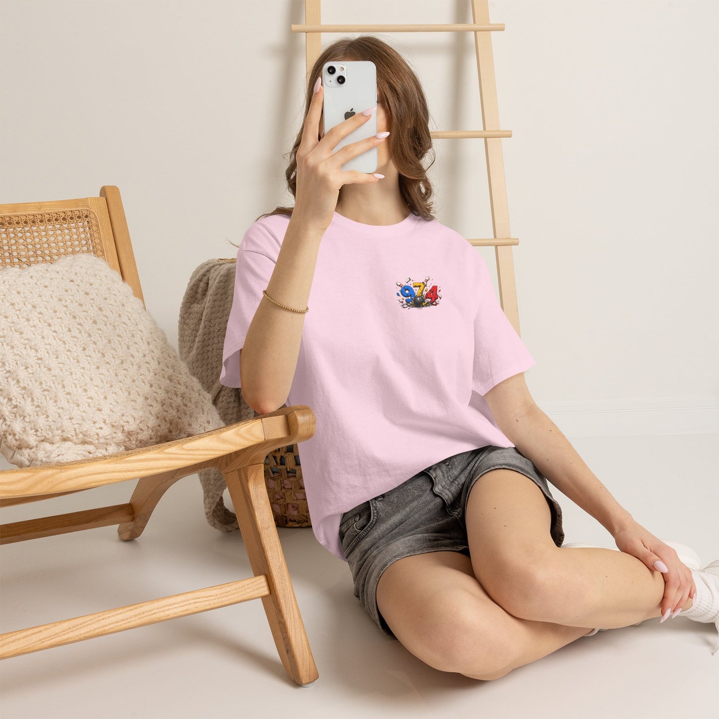 T-shirt " 974 Bowling ", Destination Île de La Réunion, Confort Coton, Sobre, Elégant, Souvenir Unique, Vêtement Adulte, Unisexe, Esprit Voyageur