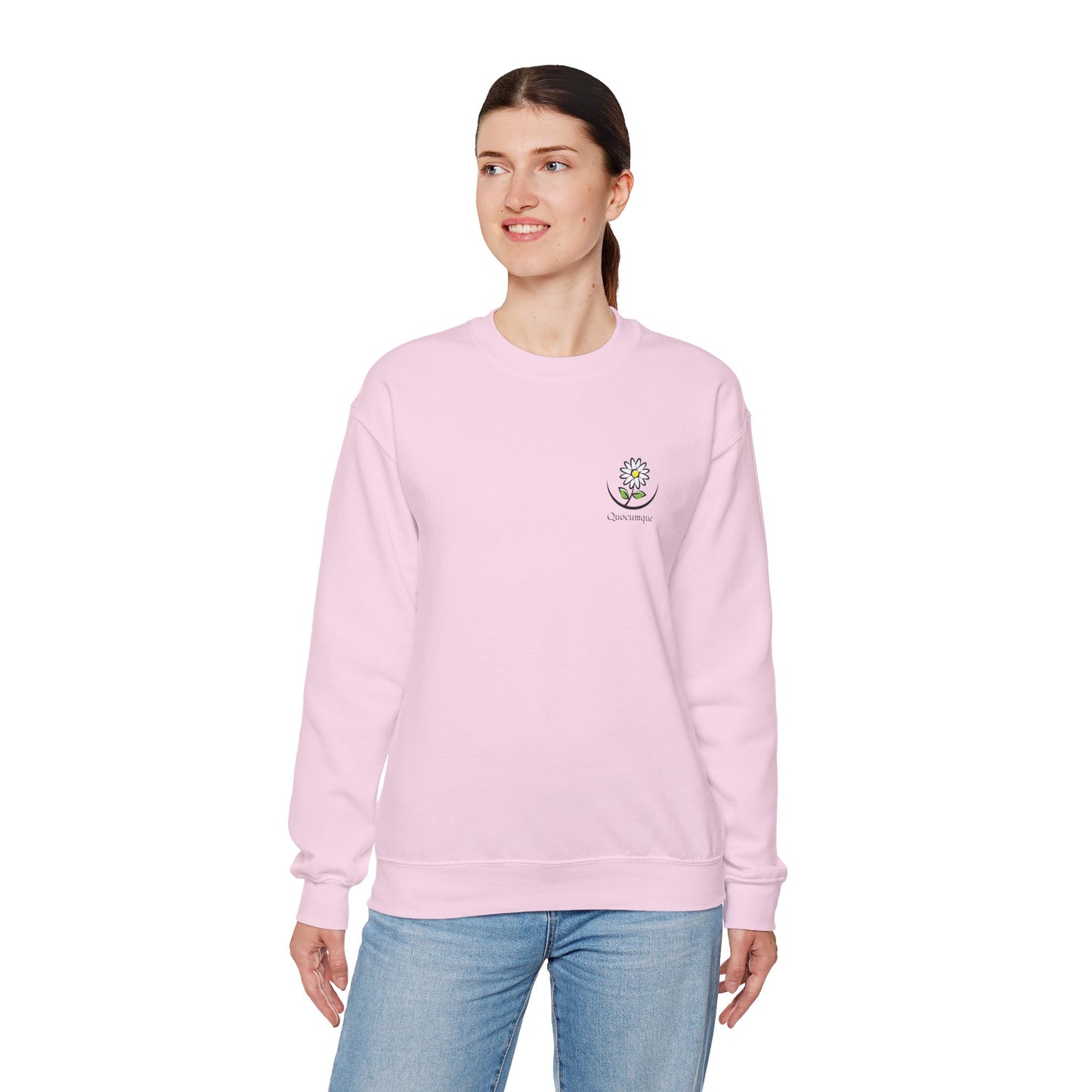 Sweat-Shirt Quocumque " Marguerite", Fleur des Champs, Style Tropical Été, Mode Plage Unisexe, Adulte, Homme, Femme, Décontracté, Élégant