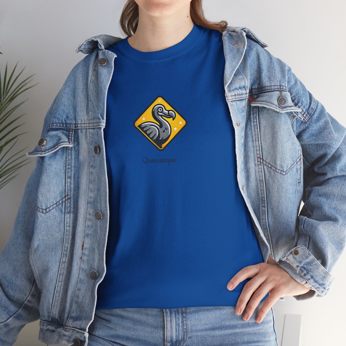 T-shirt Quocumque, "Dodo", Île de La Réunion, Confort Coton, Elégant, Souvenir Unique, Cadeau, Unisexe, Esprit Voyageur, Créole, Bourbon