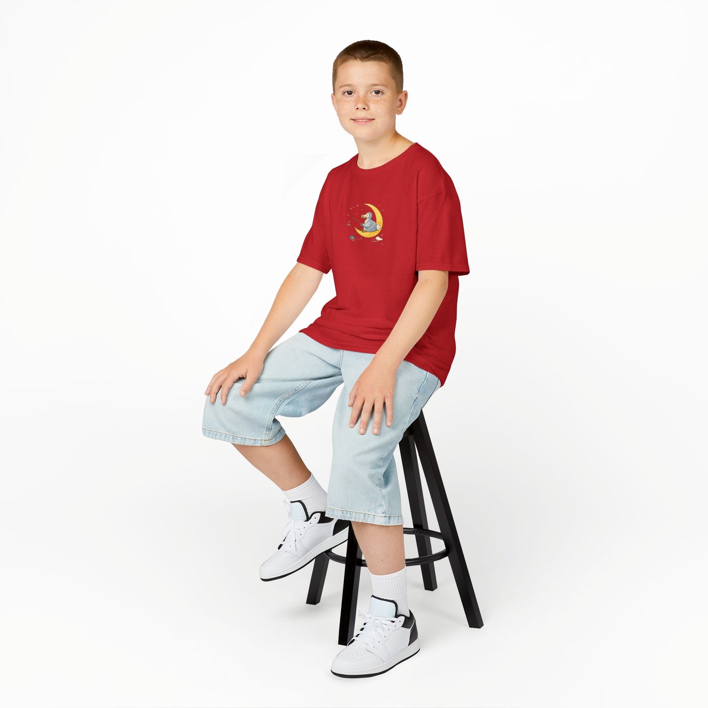 T-shirt " Dodo Lune ", Pour Marmailles, Douceur Coton, Pour les enfants de 5-6 ans( Taille XS), Pour les 7-8 ans( taille S), Pour les 9-10 ans( taille M), Pour les 11-12 ans( taille L), Pour...