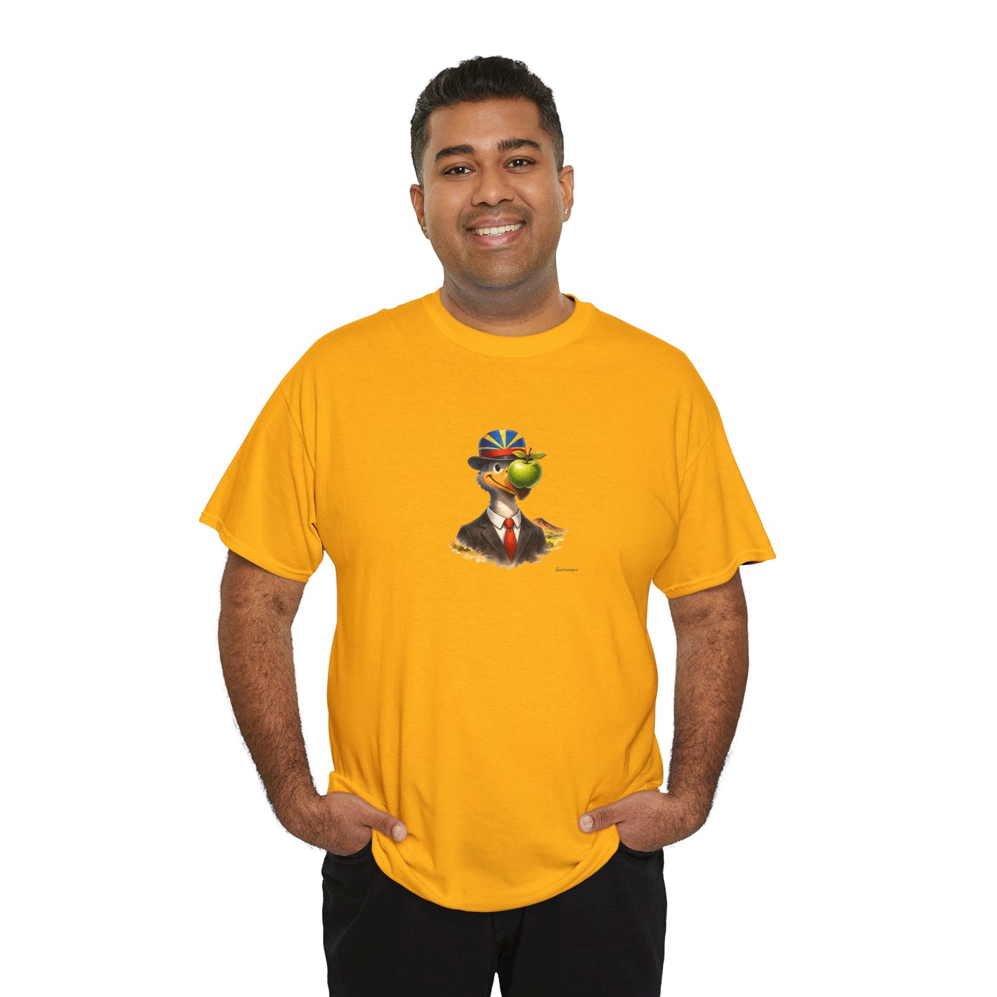T-shirt Quocumque "The Son of Dodo " Île de La Réunion", Confort Coton, Sobre, Elégant, Souvenir Unique, Cadeau, Unisexe, Esprit Voyageur