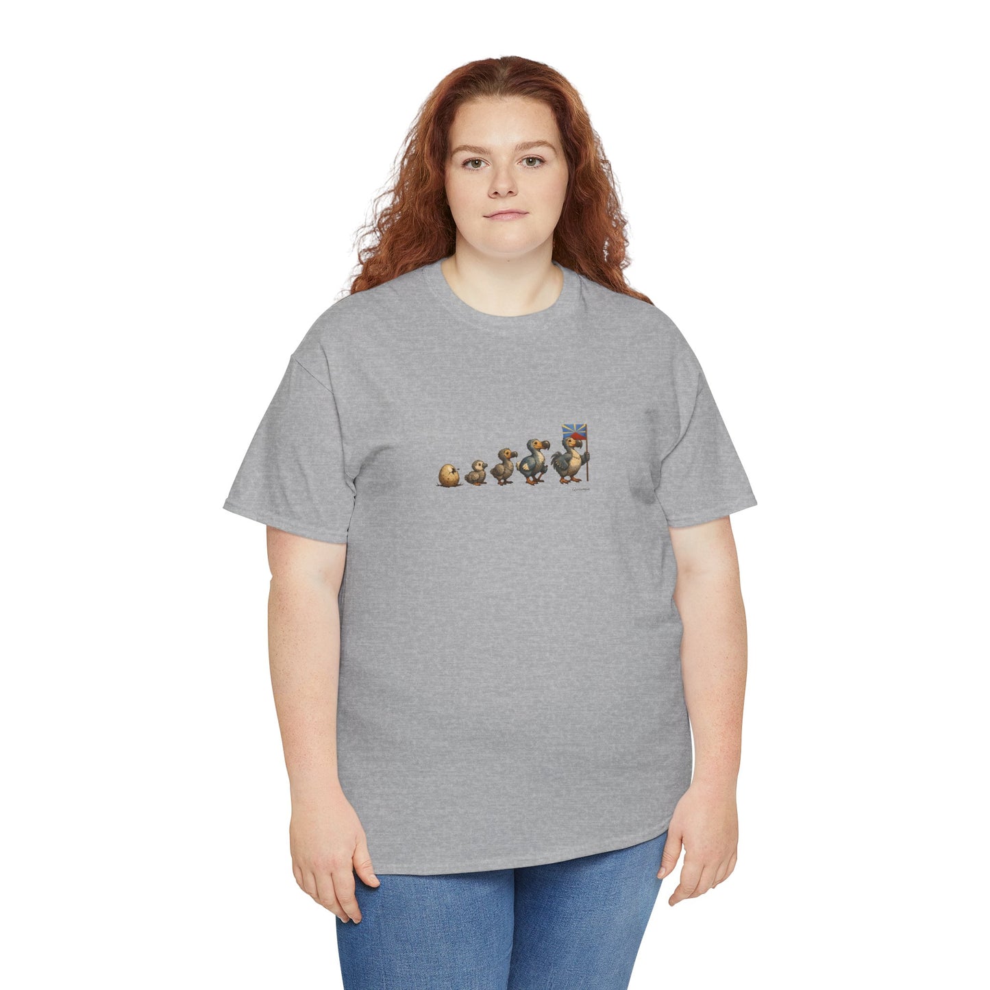 T-shirt Quocumque, " Dodo Evolution ", Île de La Réunion, Confort Coton, Elégant, Souvenir Unique, Cadeau, Unisexe, Esprit Voyageur, Créole, Bourbon