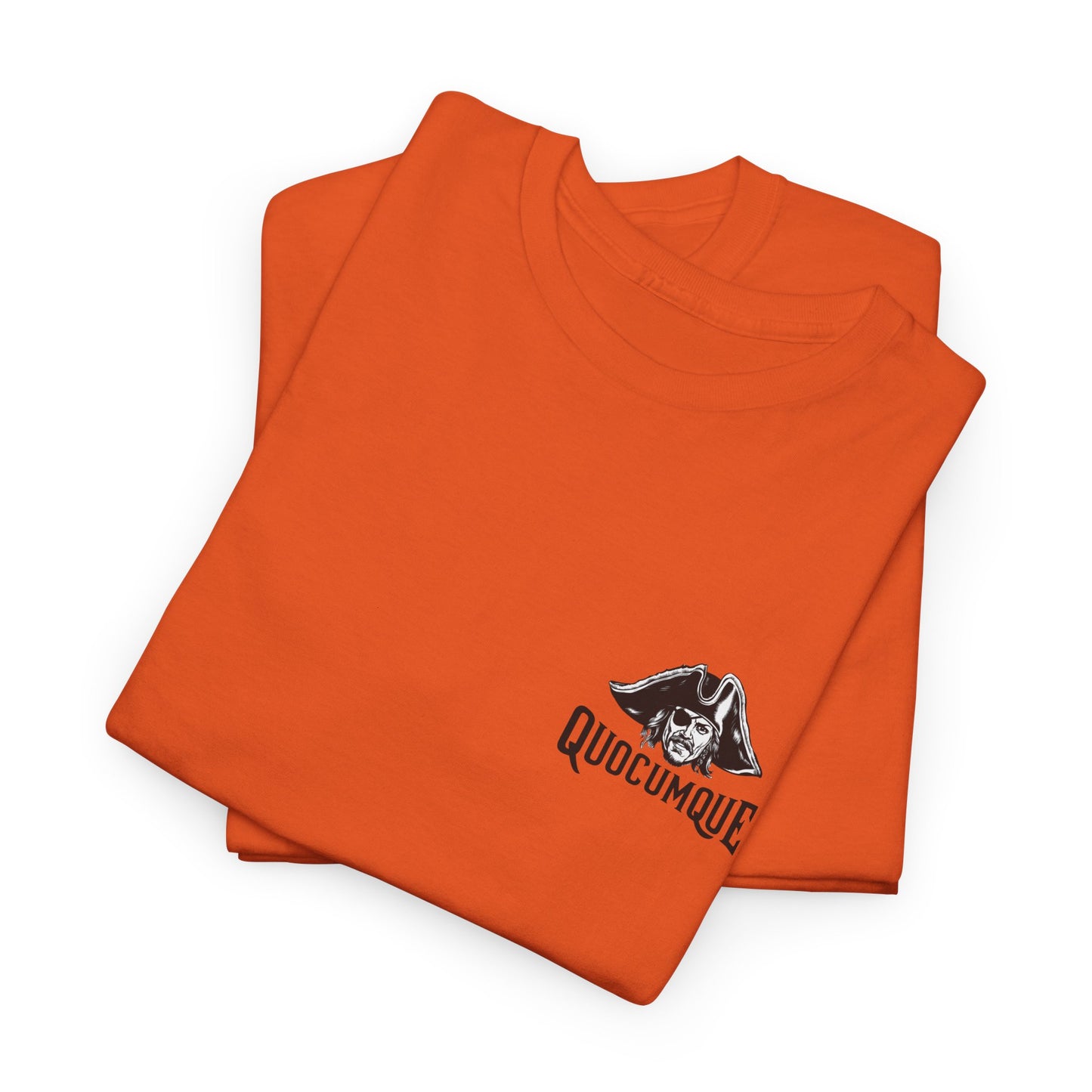 T-shirt Quocumque  "Pirate ", La Réunion, Confort Coton, Sobre, Elégant, Unique, Cadeau, Unisexe, Esprit Voyageur, pour adulte, Homme, Femme
