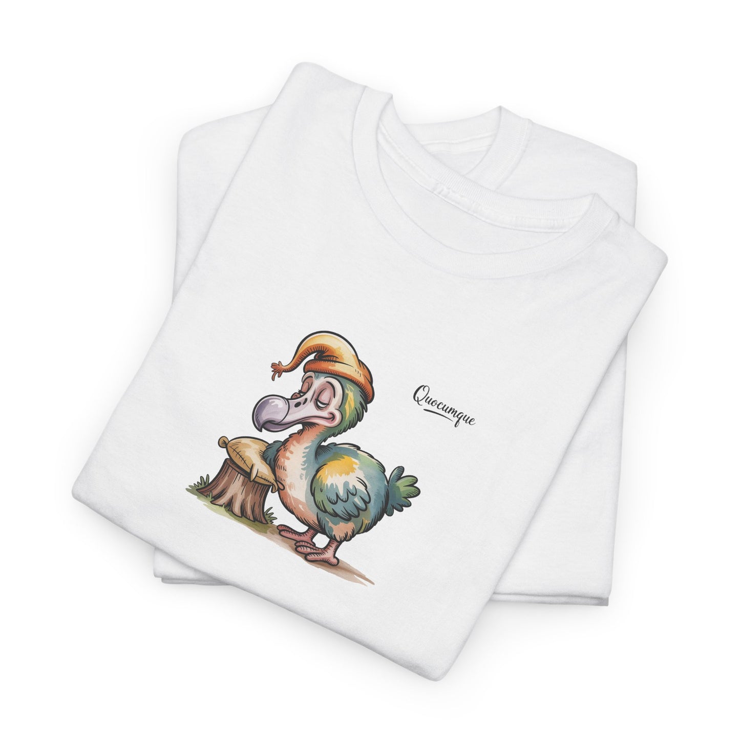T-shirt " Dodo Ti-Lamp Ti Lamp ", Île de La Réunion, Confort Coton, Elégant, Souvenir Unique, Cadeau, Unisexe, Esprit Voyageur, Créole, Bourbon